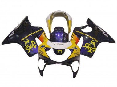 Carenagens Moto Honda CBR600 F4 1999-2000 - Branco Amarelo Preto Brilhante Joes