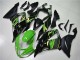 Carenagens Moto Kawasaki ZX6R 2013-2018 - Verde Amarelo Preto Brilhante Preto Fosco
