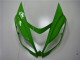 Carenagens Moto Kawasaki ZX6R 2013-2018 - Verde Amarelo Preto Brilhante Preto Fosco