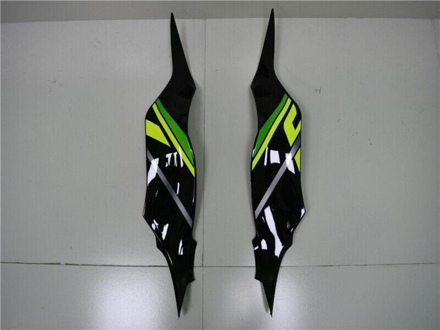 Carenagens Moto Kawasaki ZX6R 2013-2018 - Verde Amarelo Preto Brilhante Preto Fosco