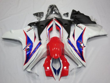 Carenagens Moto Honda CBR600F 2011-2013 - Branco Vermelho Azul HRC
