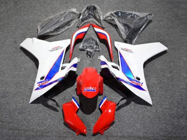 Carenagem Moto Honda CBR600F 2011-2013 - Branco Vermelho Azul HRC