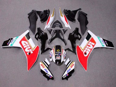 Carenagens Moto Honda CBR600F 2011-2013 - Branco Vermelho Ouro Preto Brilhante Givi