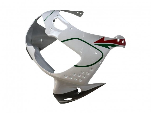 Carenagens Moto Honda CBR900RR 893 1996-1997 - Branco Verde Cinzento Preto Brilhante Castrol