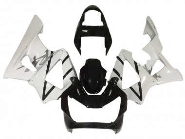 Carenagens Moto Honda CBR900RR 929 2000-2001 - Branco Preto Brilhante