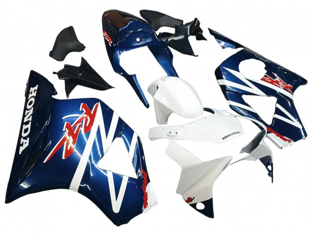 Carenagens Moto Honda CBR900RR 954 2002-2003 - Branco Azul Escuro