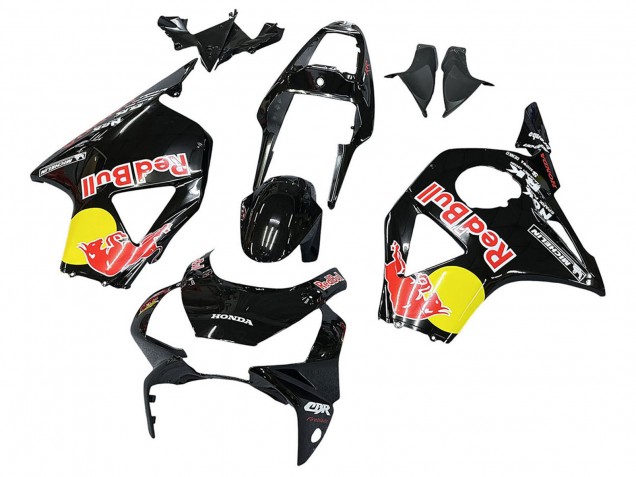 Carenagens Moto Honda CBR900RR 954 2002-2003 - Preto Brilhante Amarelo Red Bull Michelin