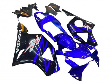 Kits Carenagem Moto Honda CBR900RR 954 2002-2003 - Azul Preto Brilhante