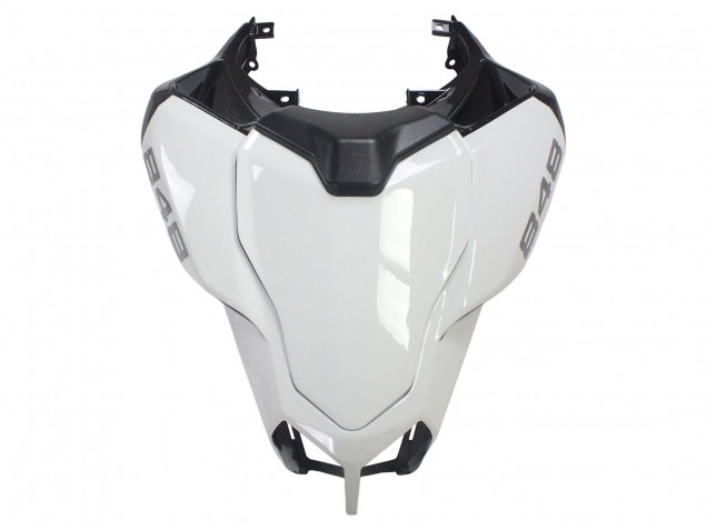 Carenagens Moto Ducati 848/1098/1198 2007-2014 - Branco Preto Brilhante Corse