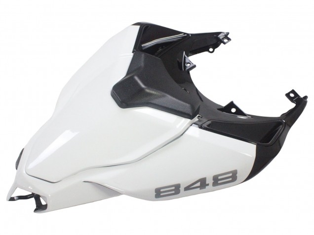 Carenagens Moto Ducati 848/1098/1198 2007-2014 - Branco Preto Brilhante Corse