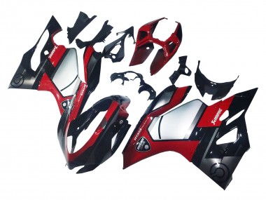 Carenagens Moto Ducati 1199 2011-2014 - Vermelho Prata Preto