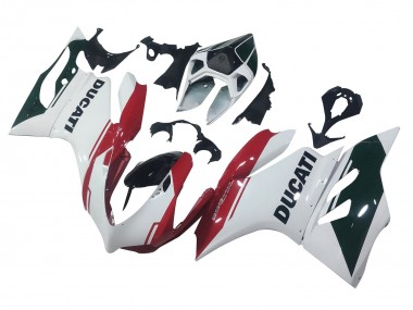 Carenagens Moto Ducati Panigale 899 2011-2014 - Branco Vermelho Preto Brilhante