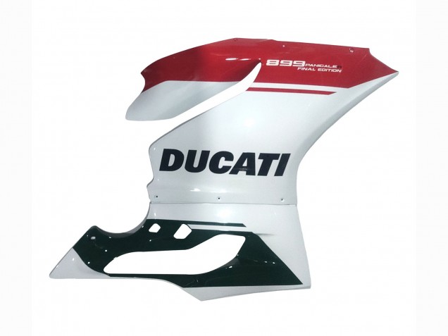 Carenagens Moto Ducati Panigale 899 2011-2014 - Branco Vermelho Preto Brilhante