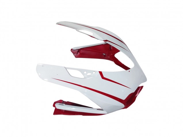 Carenagens Moto Ducati 1199 2011-2014 - Branco Vermelho Preto Brilhante