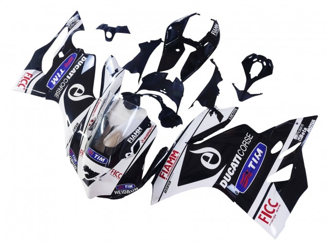 Carenagens Moto Ducati Panigale 899/1199 2011-2014 - Branco Preto Azul Fiamm Ficc 7