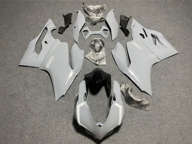 Carenagens Moto Ducati 1199 2011-2014 - Nardo Cinzento Claro Branco Corse