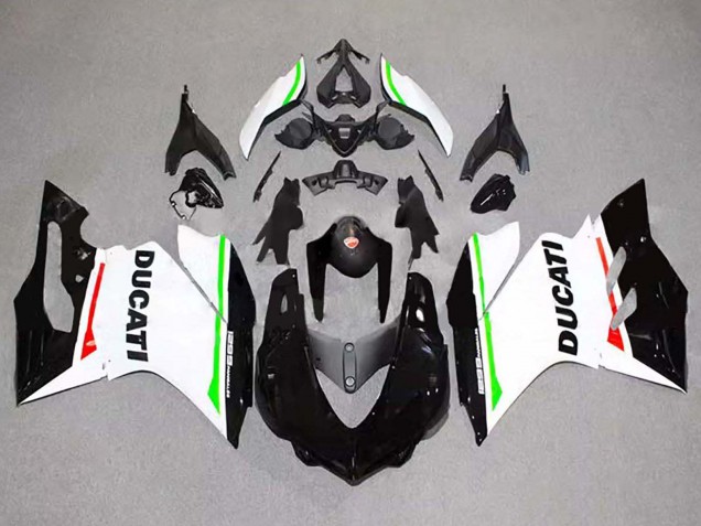 Carenagens Moto Ducati 1299 2015-2020 - Branco Vermelho Verde Preto Brilhante