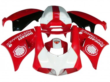 Carenagens Moto Ducati 959/1299 2015-2020 - Branco Vermelho Preto Brilhante Performance