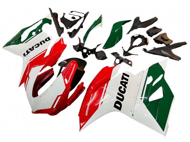 Carenagens Moto Ducati 1299 2015-2020 - Branco Vermelho Verde Preto Fosco
