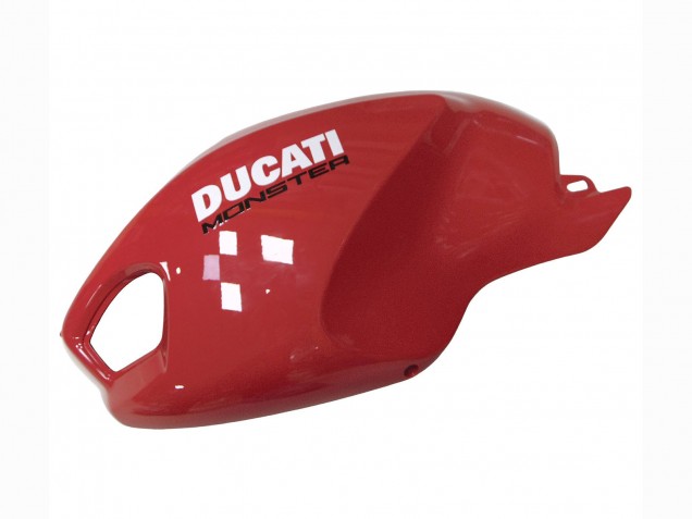 Carenagens Moto Ducati Monster 696 796 1100 1100S 2008-2012 - Vermelho Branco