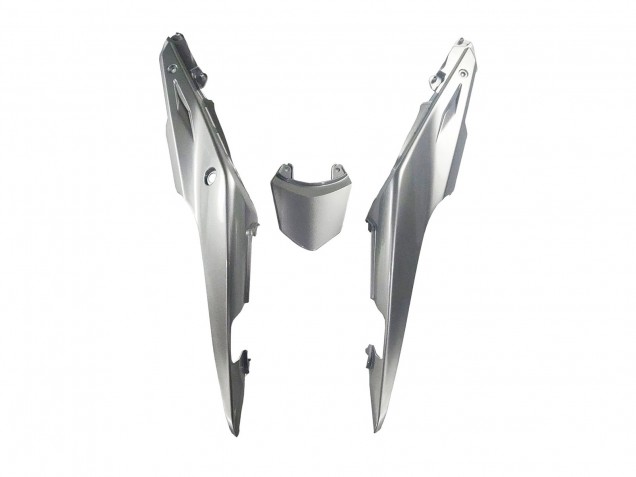 Carenagem Moto Honda CBR500R 2013-2015 - Prata Preto Brilhante