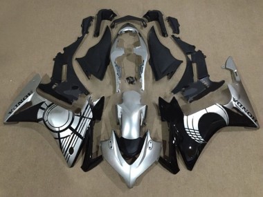 Carenagens Moto Honda CBR500R 2013-2015 - Prata Preto Brilhante