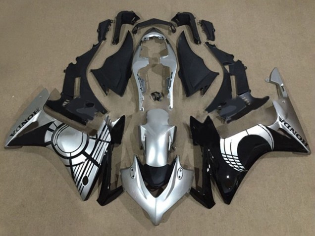Carenagens Moto Honda CBR500R 2013-2015 - Prata Preto Brilhante