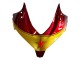 Carenagens Moto Honda CBR500R 2013-2015 - Vermelho Azul Amarelo Estrela