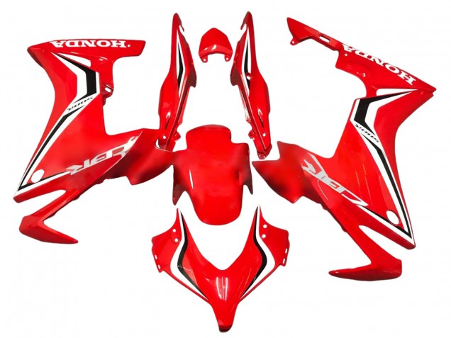 Carenagens Moto Honda CBR500R 2013-2015 - Vermelho Branco Preto Listra