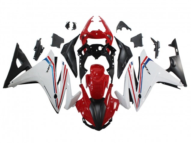 Carenagem Moto Honda CBR500R 2016-2018 - Branco Vermelho Azul Preto Fosco