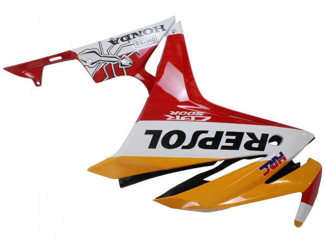 Carenagens Moto Honda CBR500R 2016-2018 - Amarelo Branco Vermelho Repsol HRC