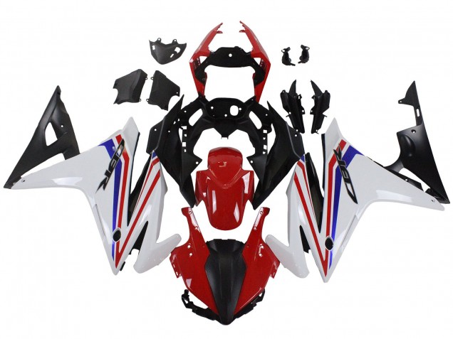 Carenagens Moto Honda CBR500R 2016-2018 - Branco Vermelho Azul Preto Fosco