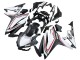 Carenagens Moto Honda CBR500R 2016-2018 - Branco Vermelho Preto Fosco