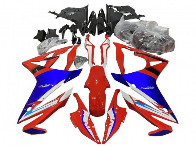 Carenagens Moto Honda CBR500R 2016-2018 - Branco Vermelho Azul