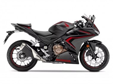 Carenagens Moto Honda CBR500R 2022-2023 - Preto Fosco Vermelho