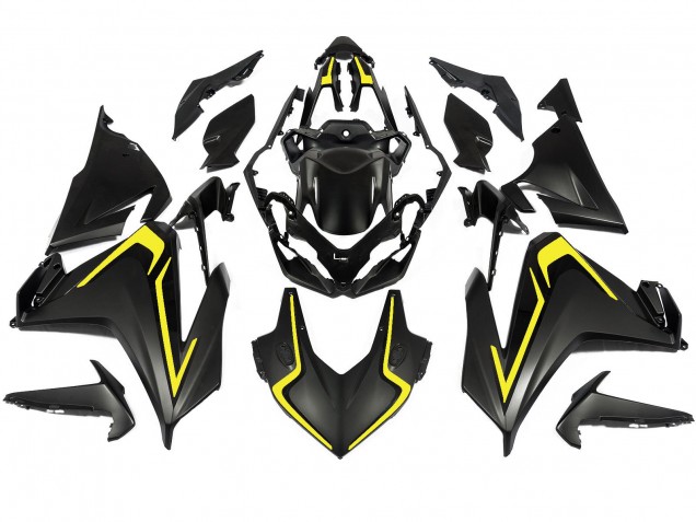 Carenagens Moto Honda CBR500R 2022-2023 - Preto Fosco Amarelo