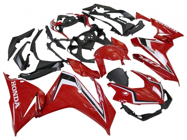 Carenagens Moto Honda CBR500R 2022-2023 - Vermelho Branco Preto
