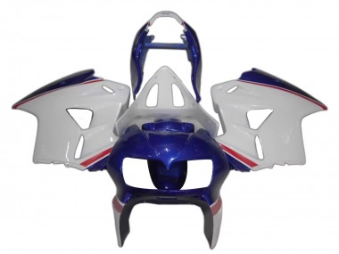 Carenagens Moto Honda VFR 800 1998-2001 - Branco Azul Vermelho