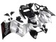 Carenagens Moto Honda VFR 800 2002-2013 - Prata Preto Brilhante Repsol