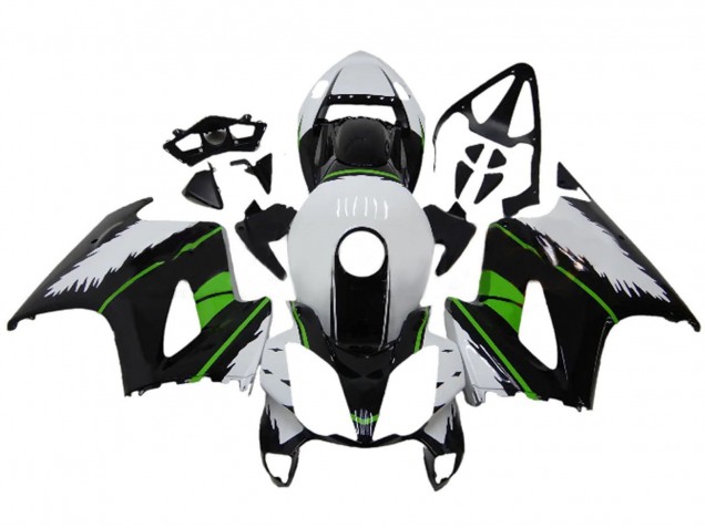 Carenagens Moto Honda VFR 800 2002-2013 - Branco Verde Preto Brilhante