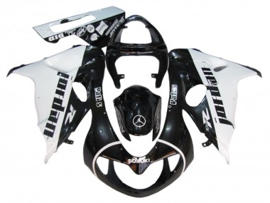 Carenagens Moto Suzuki TL1000R 1998-2003 - Preto Brilhante Branco Jordan