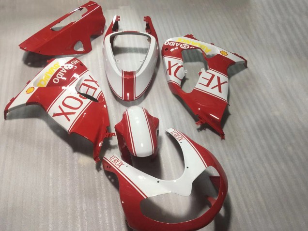 Carenagens Moto Suzuki TL1000R 1998-2003 - Branco Vermelho Amarelo Xerox