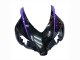 Carenagens Moto Honda CBR1000RR 2004-2005 - Preto Brilhante Roxo Listra
