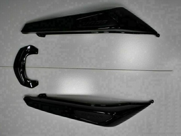 Carenagens Moto Kawasaki EX650 2009-2011 - Preto Brilhante Branco Decal