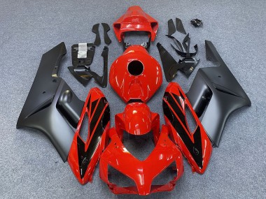 Carenagens Moto Honda CBR1000RR 2004-2005 - Cinzento Vermelho Preto Brilhante Listra