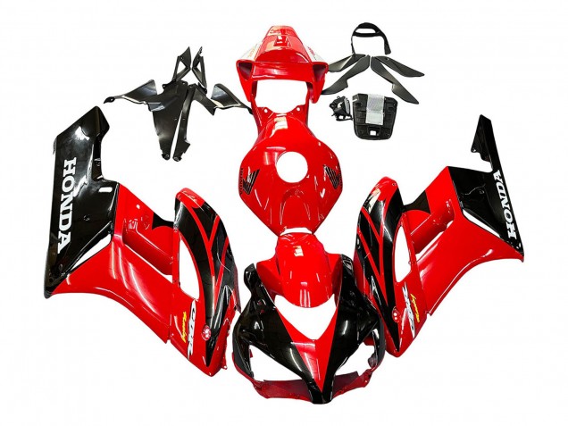 Carenagens Moto Honda CBR1000RR 2004-2005 - Vermelho Preto Brilhante Corrida