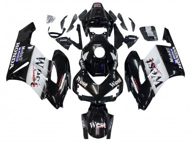 Carenagens Moto Honda CBR1000RR 2004-2005 - Preto Brilhante Branco West