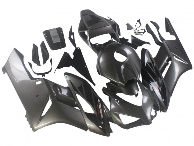 Carenagens Moto Honda CBR1000RR 2004-2005 - Cinzento Brilhante Preto Brilhante