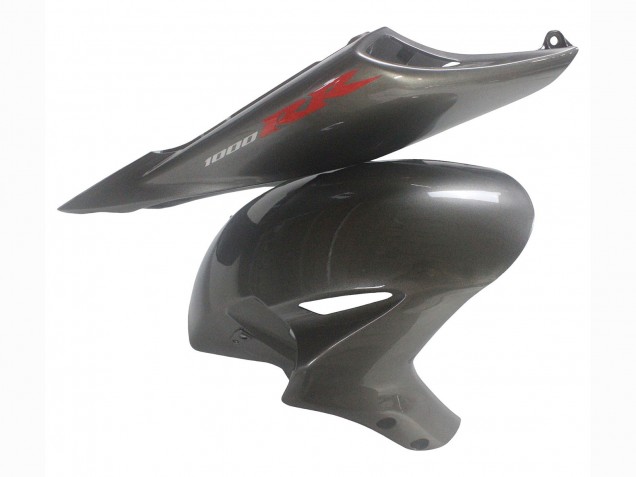 Carenagens Moto Honda CBR1000RR 2004-2005 - Cinzento Brilhante Preto Brilhante