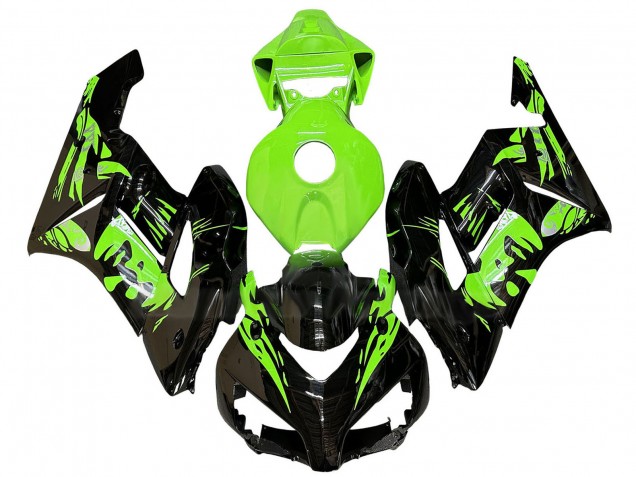 Carenagens Moto Honda CBR1000RR 2004-2005 - Verde Preto Brilhante